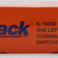 Lionel 6-16830 O48 FasTrack Command Control Left Hand Switch Turnout EX/Box