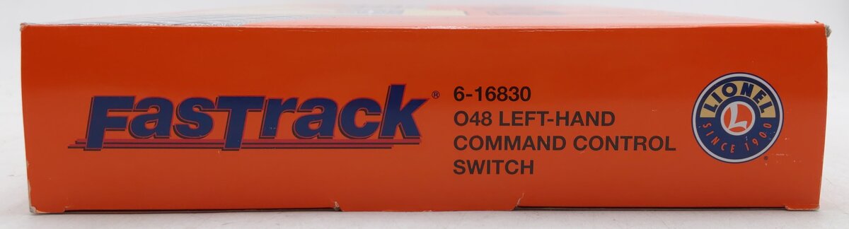 Lionel 6-16830 O48 FasTrack Command Control Left Hand Switch Turnout EX/Box