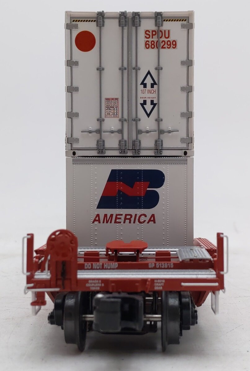 Lionel 6-17587 O Southern Pacific Husky Stack Flat Car #513915 EX/Box