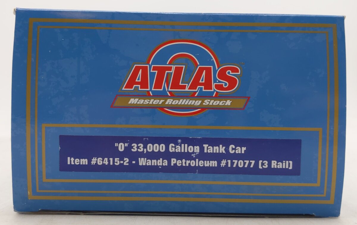 Atlas 6415-2 O Gauge Wanda Petroleum 33,000 Gallon Tank Car #17077 - 3Rail EX/Box