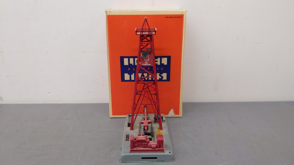Lionel 6-12848 O Gauge Red Operating Oil Derrick EX/Box
