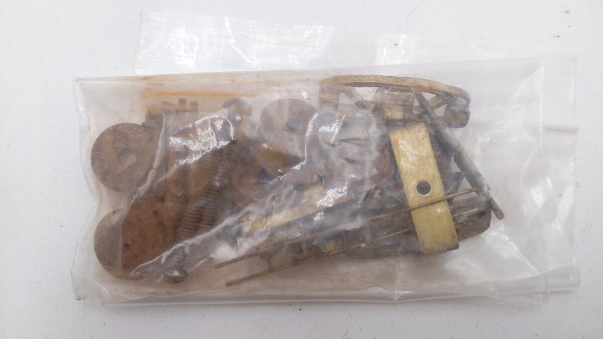 Generic Brass S Scale Coal Tender Kit VG