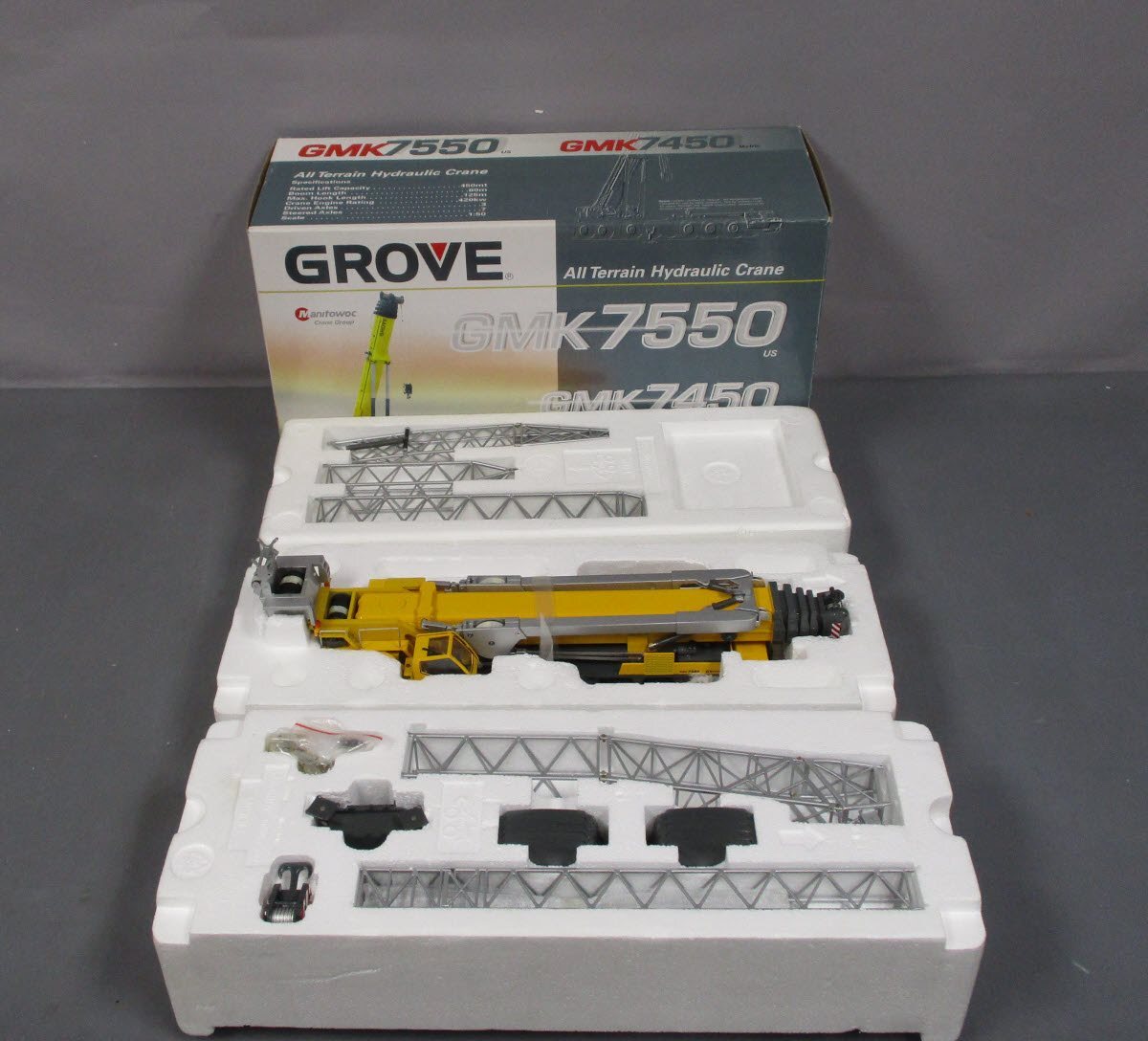 NZG 526 1:50 Grove GMK7550 All Terrain Hydraulic Crane LN/Box