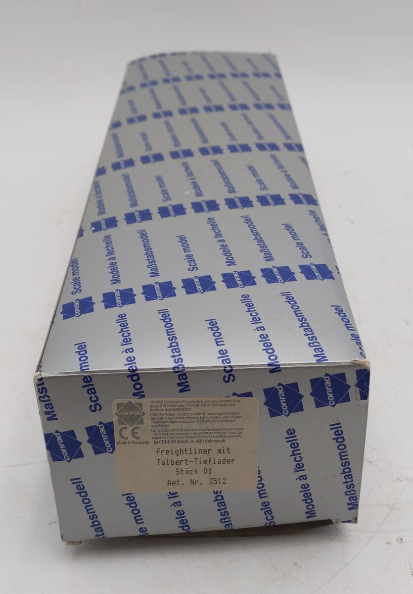 Conrad 3512 1:50 Scale Freigthliner Truck with Talbert Low Loader EX/Box