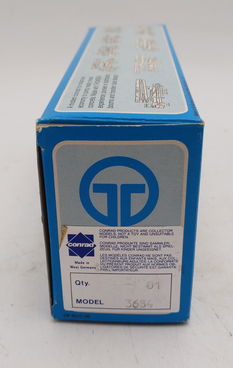 Conrad 3634 1:50 Concrete Pump Truck EX/Box