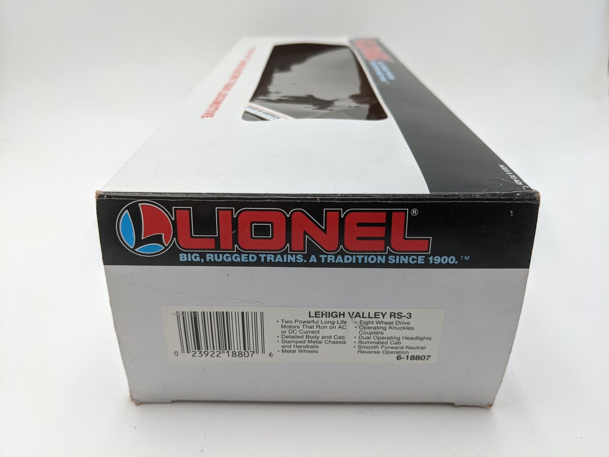 Lionel 6-18807 O Gauge Lehigh Valley RS-3 Diesel Locomotive #8807 EX/Box