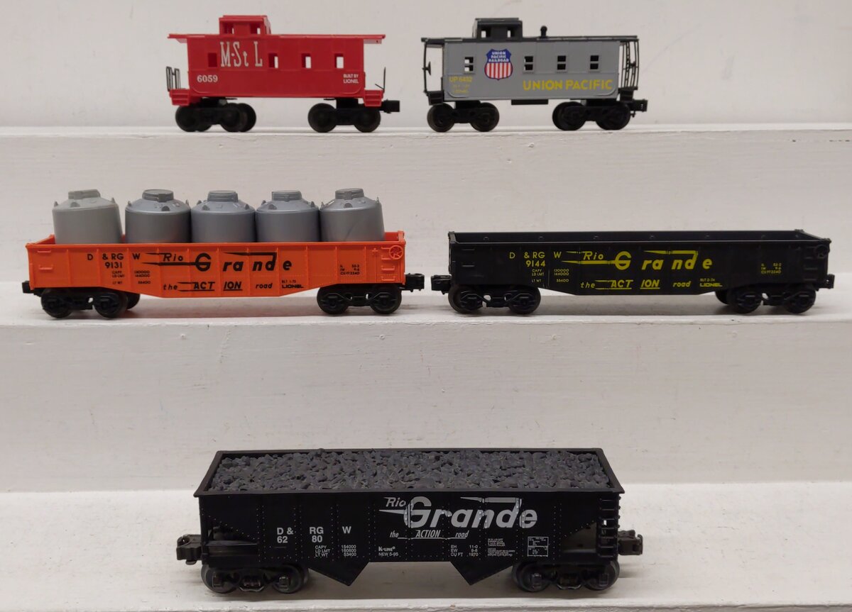 Lionel & K Line O Gauge Assorted Freight Cars [5] EX