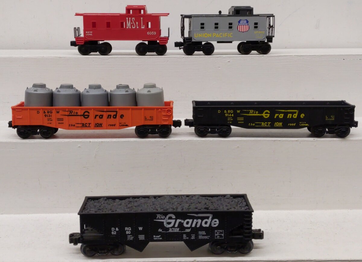 Lionel & K Line O Gauge Assorted Freight Cars [5] EX