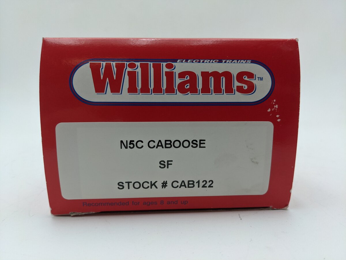 Williams CAB122 O Gauge Santa Fe N5C Porthole Caboose #999024 EX/Box