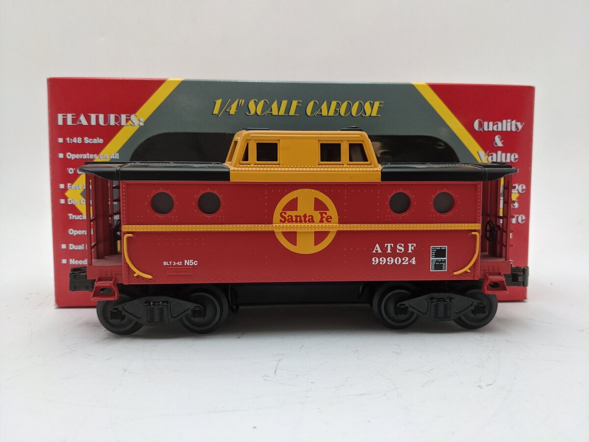 Williams CAB122 O Gauge Santa Fe N5C Porthole Caboose #999024 EX/Box