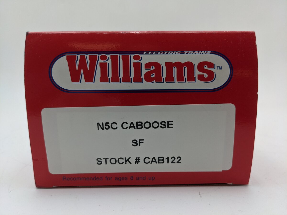 Williams CAB122 O Gauge Santa Fe N5C Porthole Caboose #999024 EX/Box
