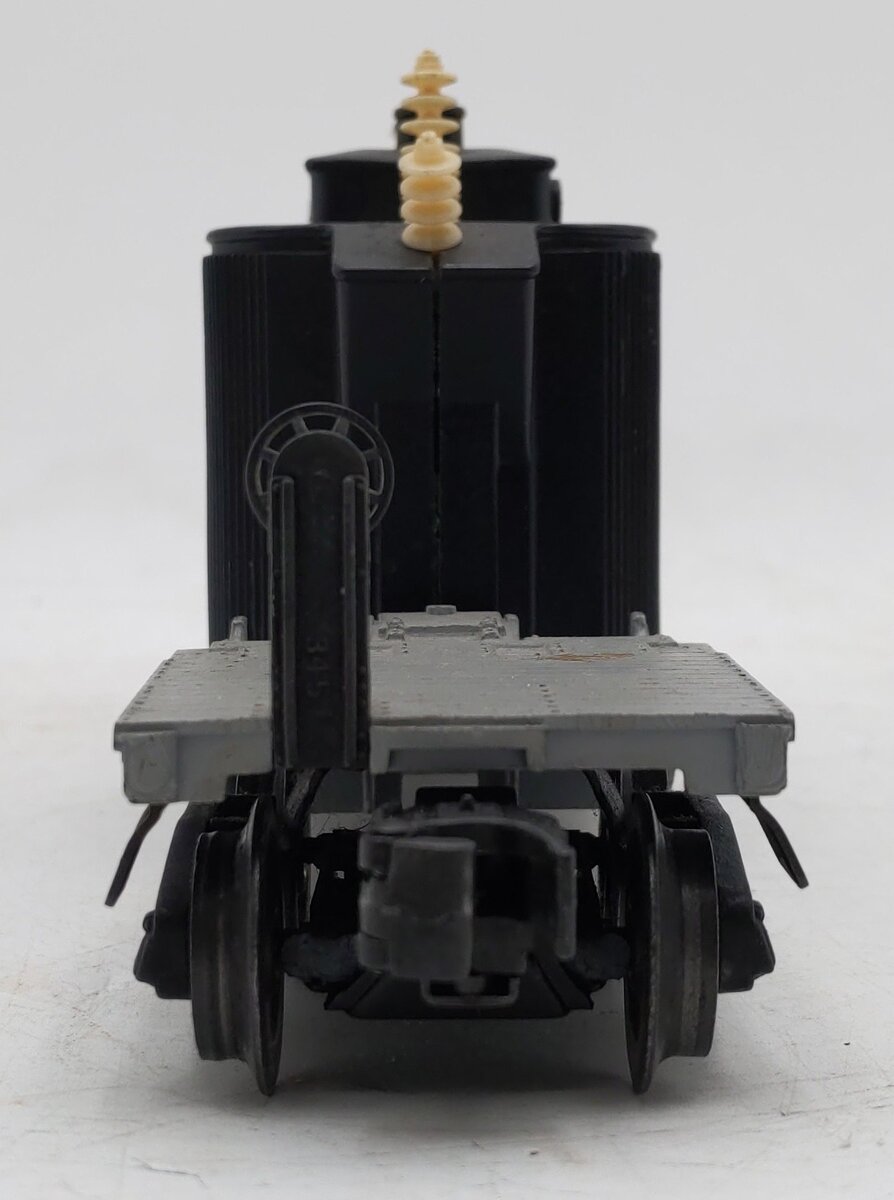 Lionel 6461 VIntage O Flatcar with Black Transformer VG