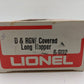 Lionel 6-9112 O Gauge Denver & Rio Grande Western Covered Long Hopper EX/Box