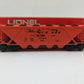 Lionel 6-9112 O Gauge Denver & Rio Grande Western Covered Long Hopper EX/Box