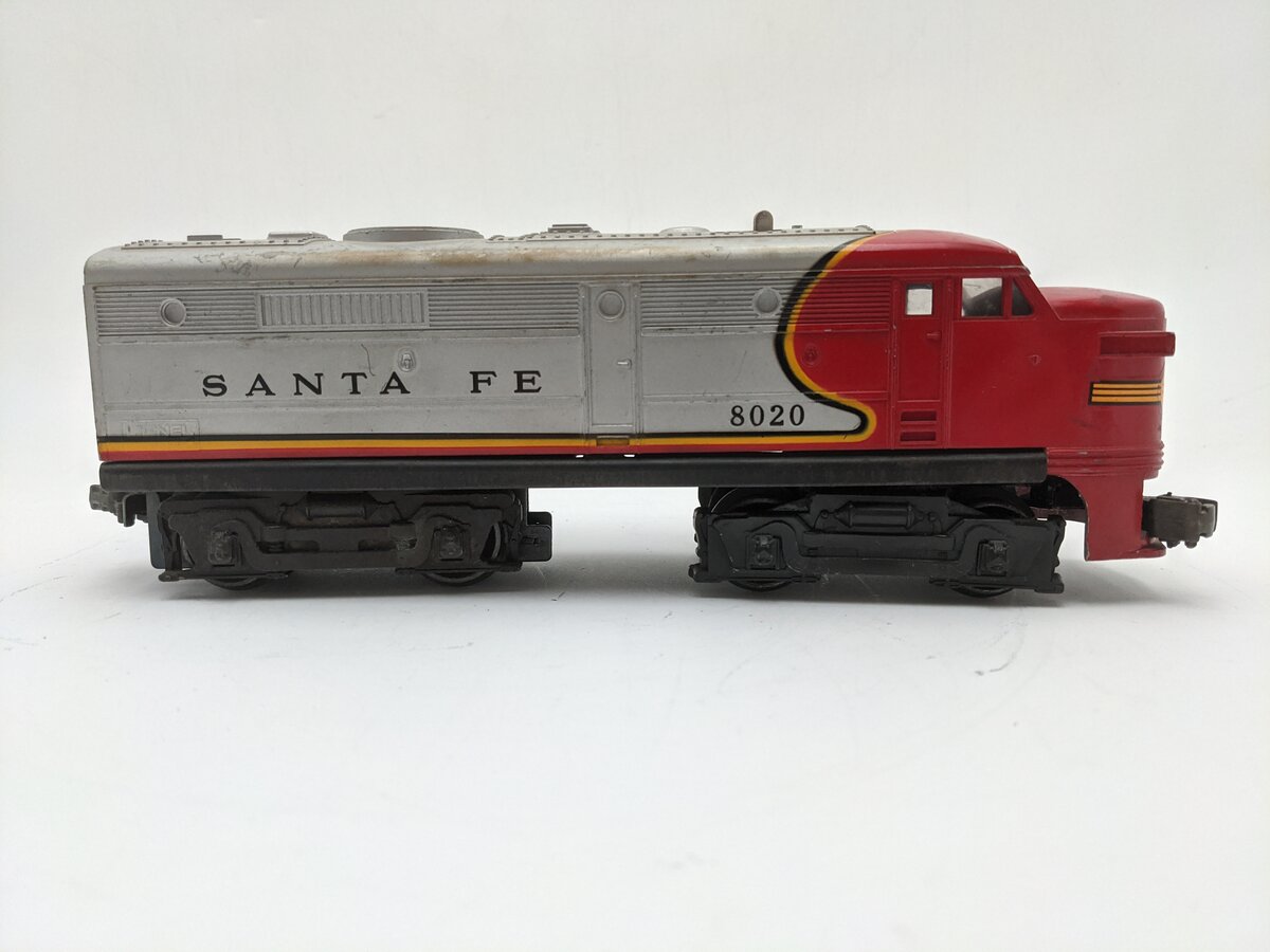 Lionel 6-8020 O Gauge Santa Fe Alco A Diesel Locomotive VG