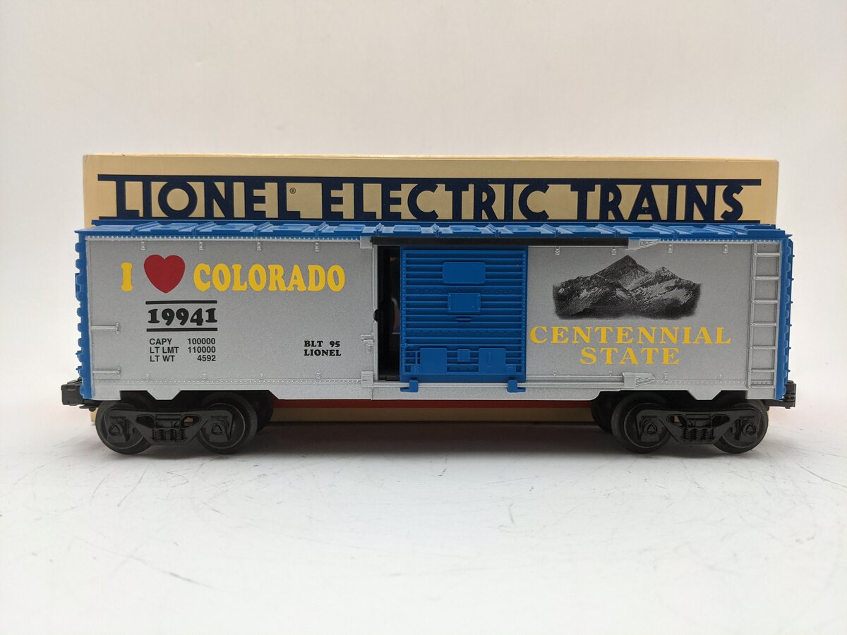 Lionel 6-19941 O Gauge "I Love Colorado" Boxcar EX/Box