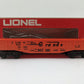 Lionel 6-9131 O Gauge Denver and Rio Grande Western Long Gondola (Orange) EX/Box