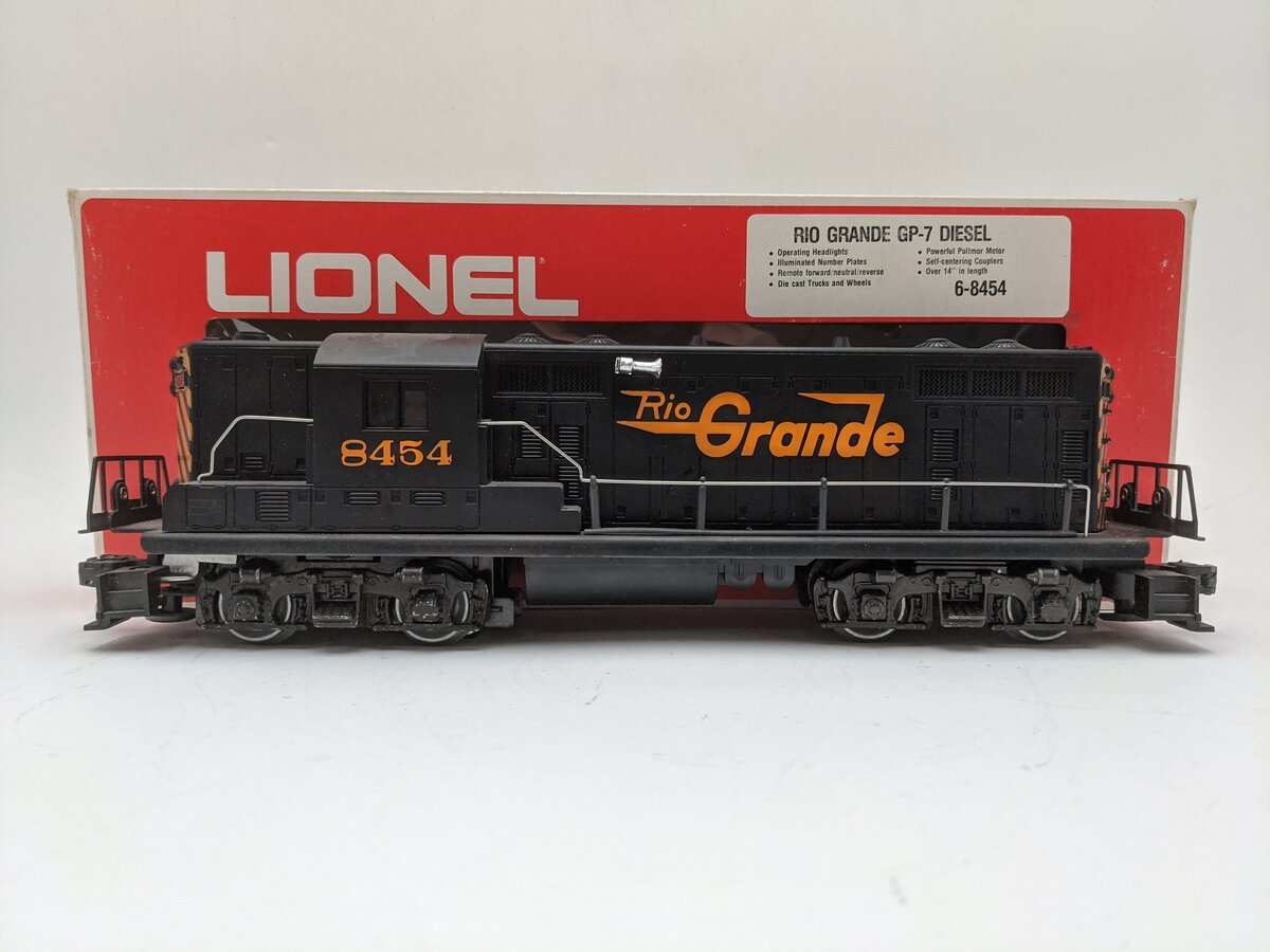Lionel 6-8454 O Gauge Rio Grande GP-7 Diesel Locomotive #8454 VG/Box