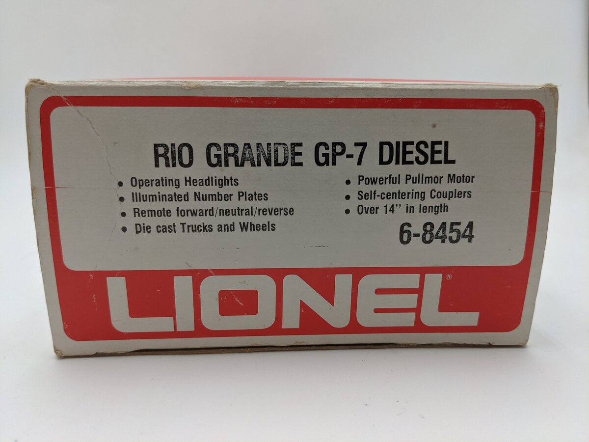 Lionel 6-8454 O Gauge Rio Grande GP-7 Diesel Locomotive #8454 VG/Box