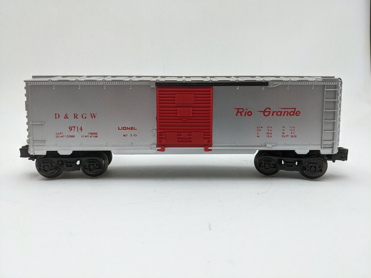 Lionel 6-9714 O Gauge Denver & Rio Grande Western Box Car EX/Box