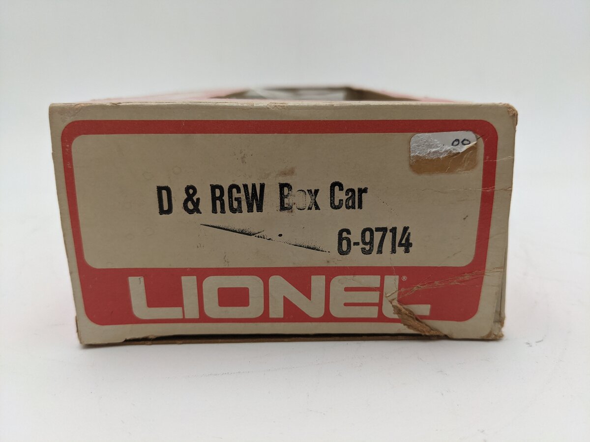 Lionel 6-9714 O Gauge Denver & Rio Grande Western Box Car EX/Box