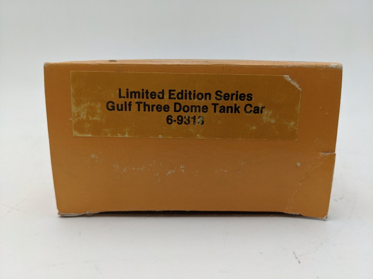 Lionel 6-9313 O Gauge Gulf Black Three-Dome Tank Car EX/Box