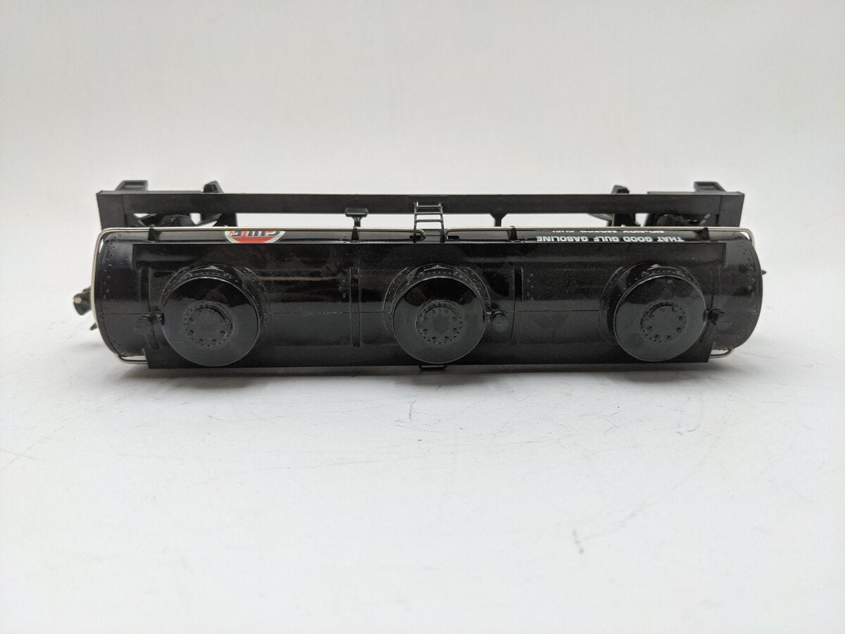 Lionel 6-9313 O Gauge Gulf Black Three-Dome Tank Car EX/Box