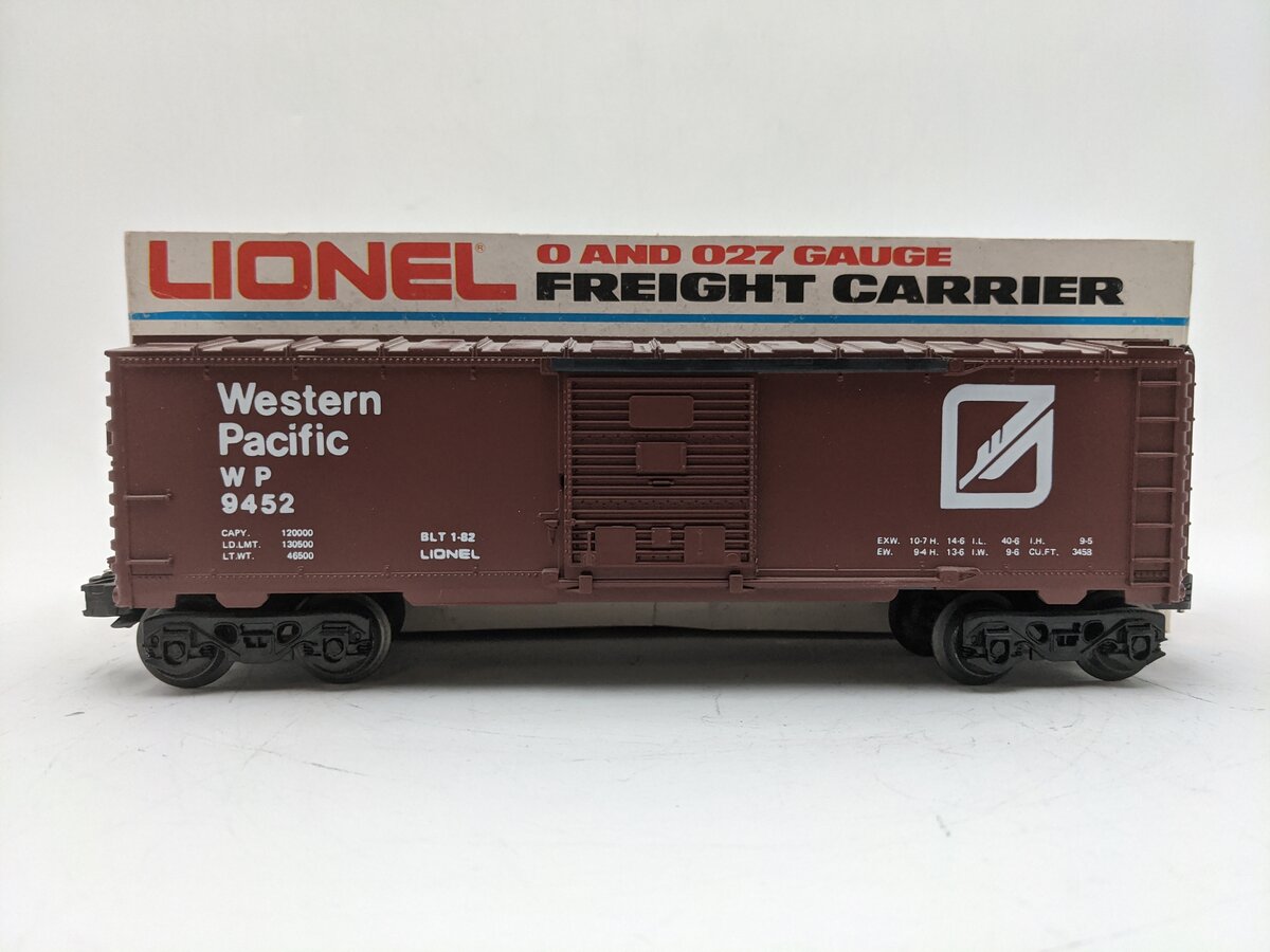 Lionel 6-9452 O Gauge Western Pacific Boxcar #9452 EX/Box