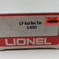 Lionel 6-9703 O Gauge CP Rail Red Box Car EX/Box