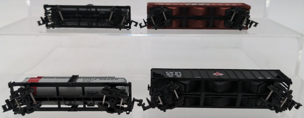 Life-Like N Scale Assorted Freight Cars [4] EX/Box