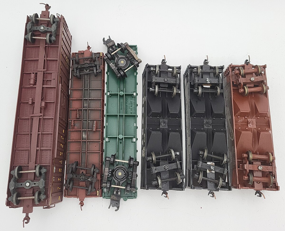 American Flyer & Other S Scale Assorted Freight Cars: 2003, 36180, 28001 [6] EX