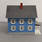 MTH 30-9046 O Gauge Assembled Farm House Blue W/Gray Shutters EX