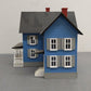 MTH 30-9046 O Gauge Assembled Farm House Blue W/Gray Shutters EX