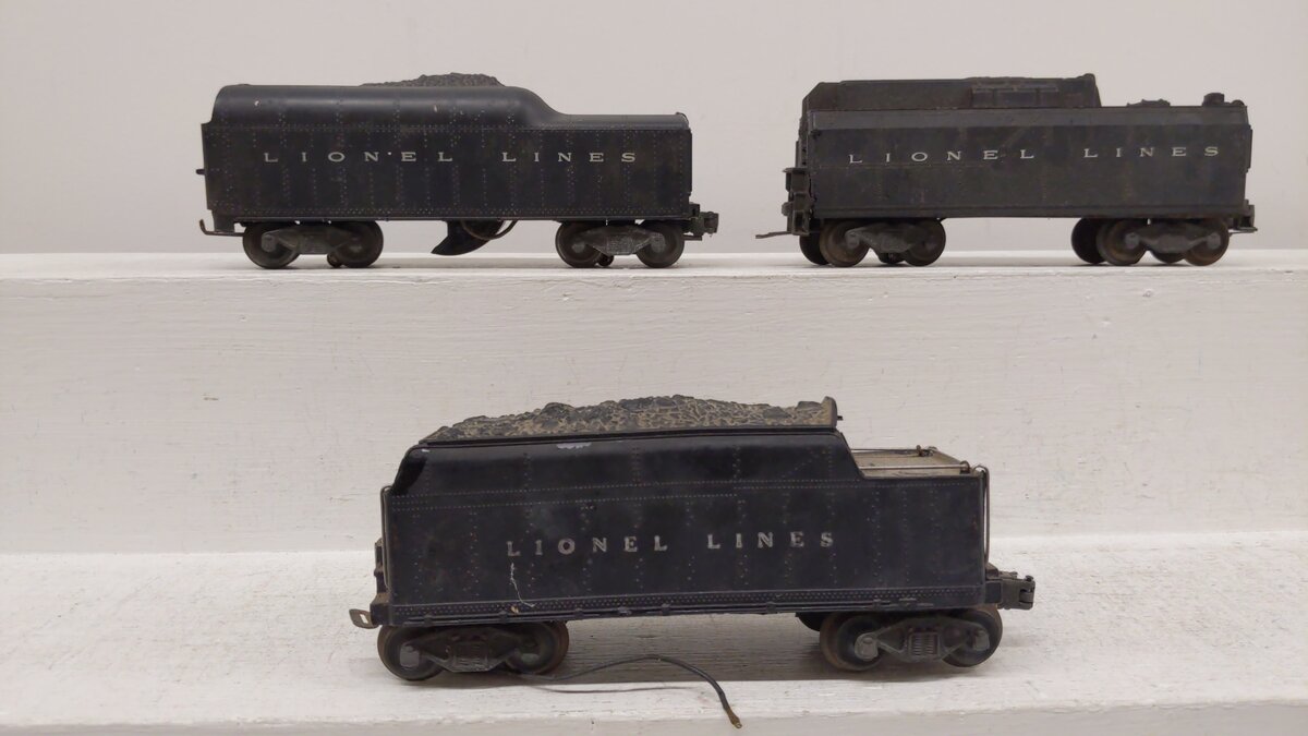 Lionel  Vintage O Lionel Lines Tenders [3] #2020w 2046W VG
