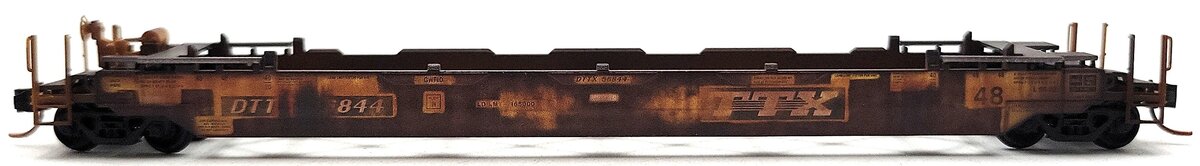 Micro-Trains 13560062 N TTX Weathered 70' Husky Stack Well Car w/48' Well #56844 LN/Box