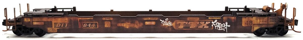 Micro-Trains 13560062 N TTX Weathered 70' Husky Stack Well Car w/48' Well #56844 LN/Box