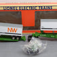 Lionel 6-52014 O Gauge Burlington Northern TTUX Flat Car with Trailers VG/Box