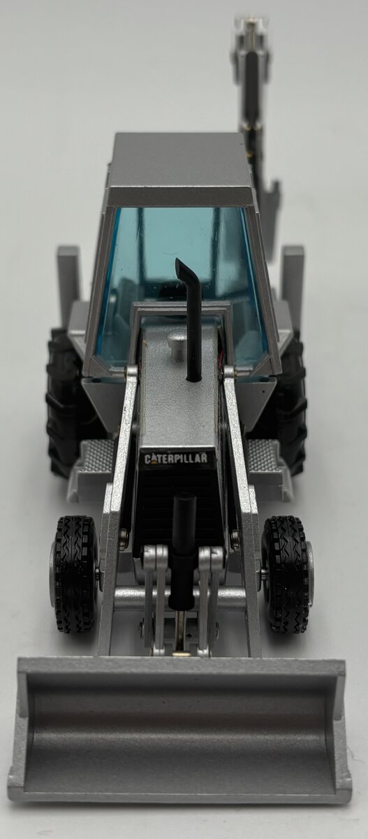 NZG 2851 1:50 Caterpillar 428 Backhoe Loader - Silver Edition LN/Box
