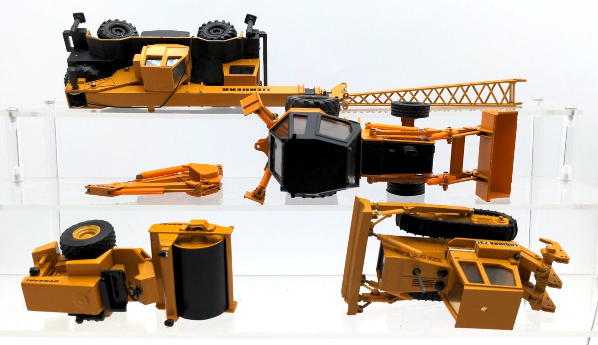 Conrad & Other Die-Cast Assorted Construction Equipment [4] VG/Box