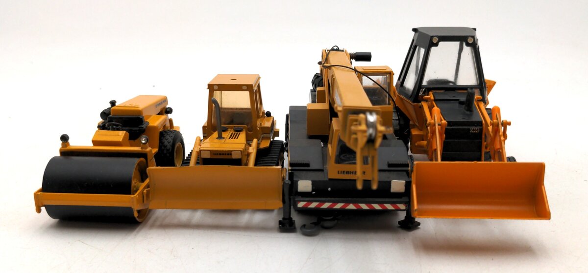 Conrad & Other Die-Cast Assorted Construction Equipment [4] VG/Box