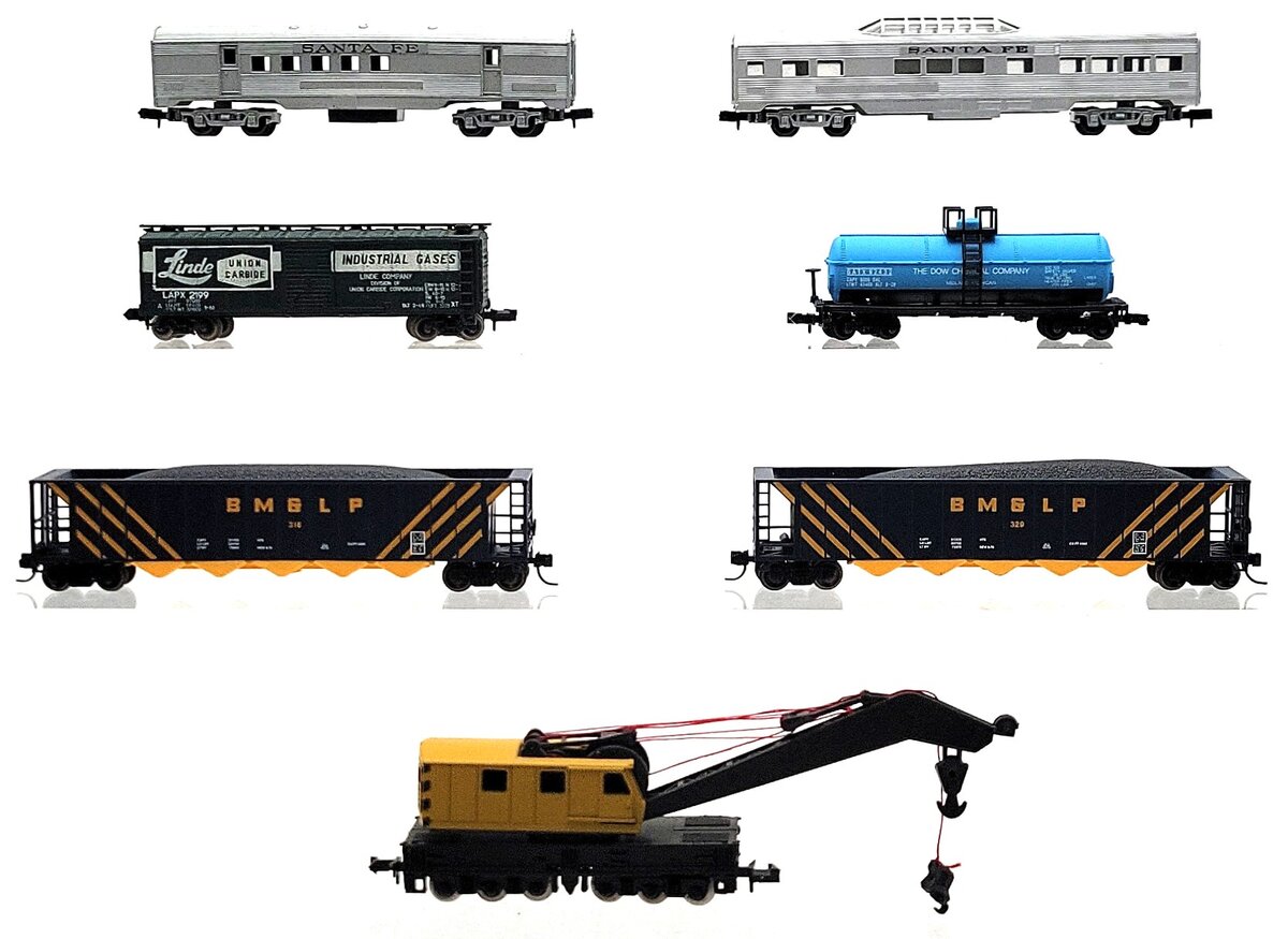 Atlas, Roco, & Other Assorted N Scale Freight Cars: 2199, 329, 62432, 316, [7] VG/Box