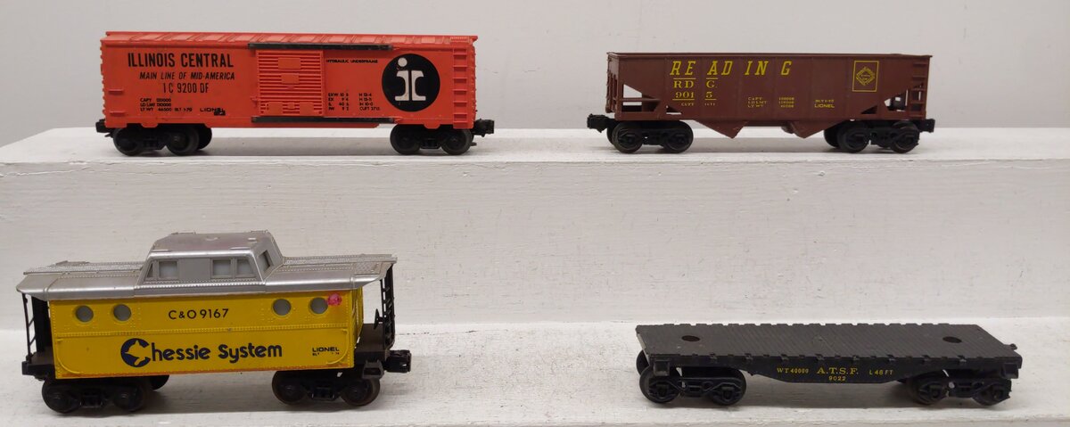 Lionel O Gauge Freight Cars: 6-9200, 6-9022, 6-9167 & 6-9015 [4] EX