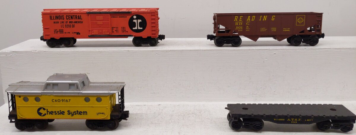 Lionel O Gauge Freight Cars: 6-9200, 6-9022, 6-9167 & 6-9015 [4] EX