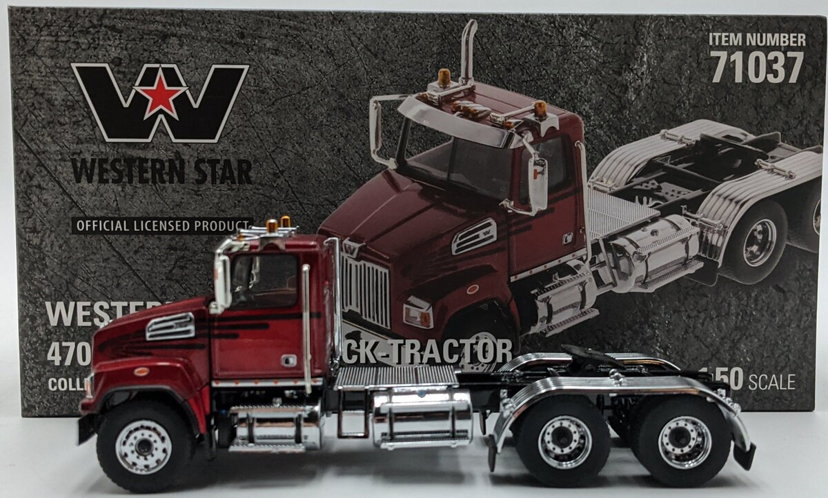 DieCast Masters 71037 1:50 Metallic Red Western Star 4700 SF Tandem Day Cab NIB