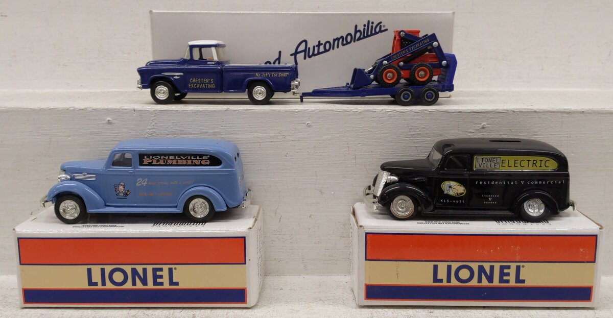 Lionel & Eastwood Automobilia 1:43 Scale Assorted Die-Cast Vehicles [3] VG/Box