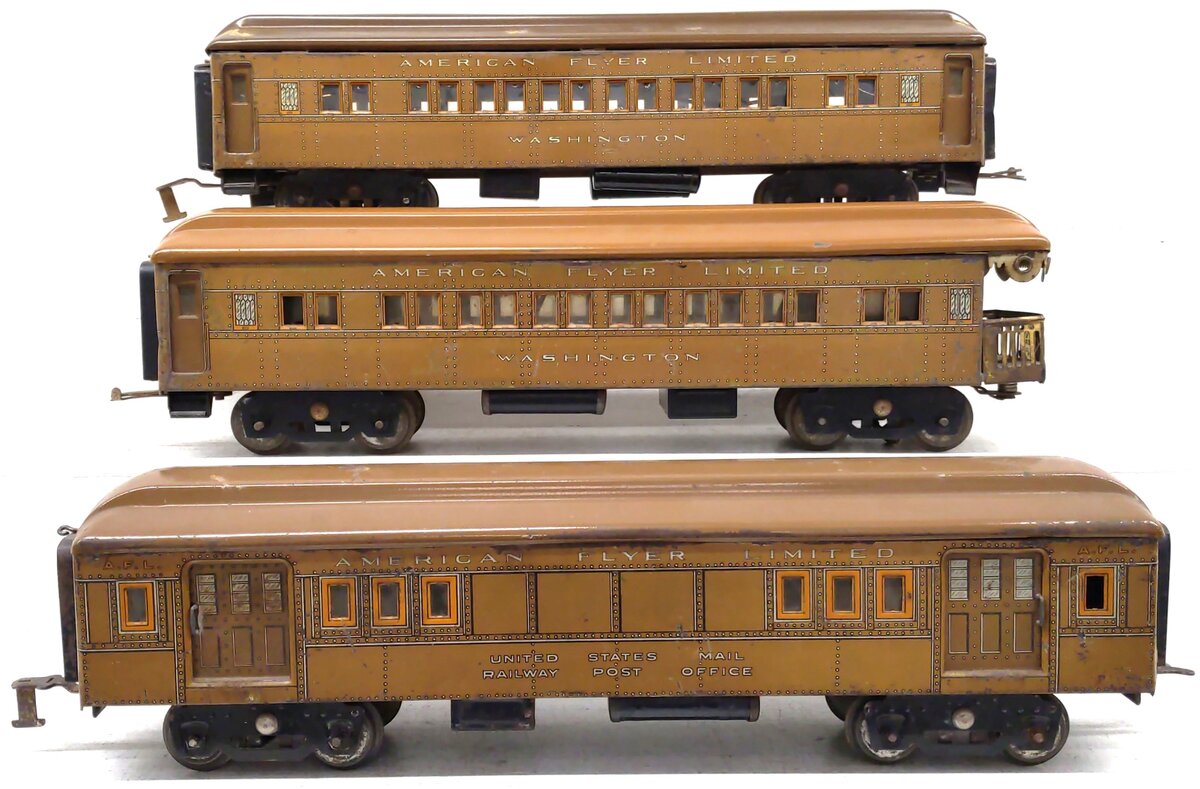American Flyer 1453 Vintage Std Gauge Presidential Pass Set: 4080 4081 4082