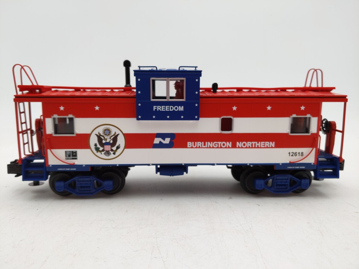 MTH 20-91105 O Gauge Burlington Northern Extended Vision Caboose #12618 EX/Box