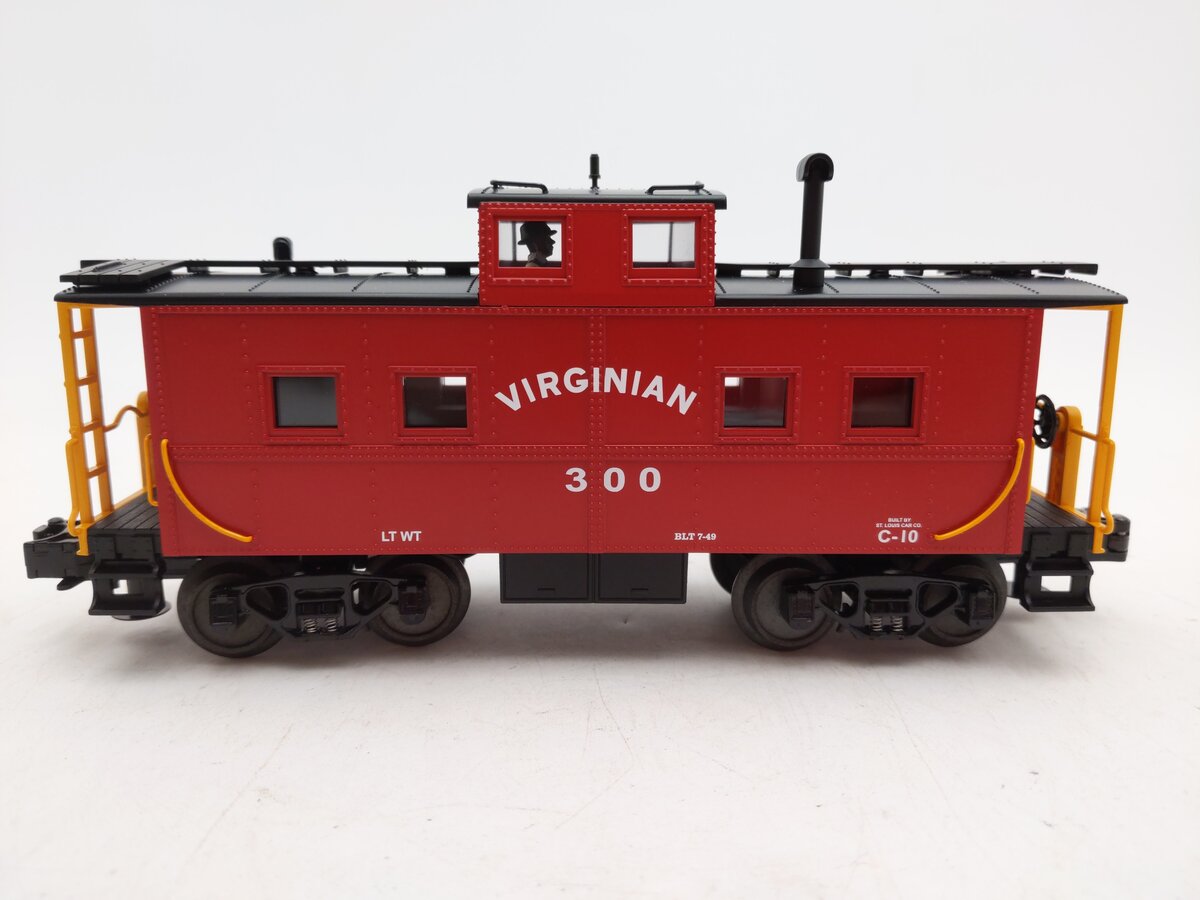 MTH 20-91104 O Gauge Virginian Center Cupola Steel Caboose #300 EX/Box