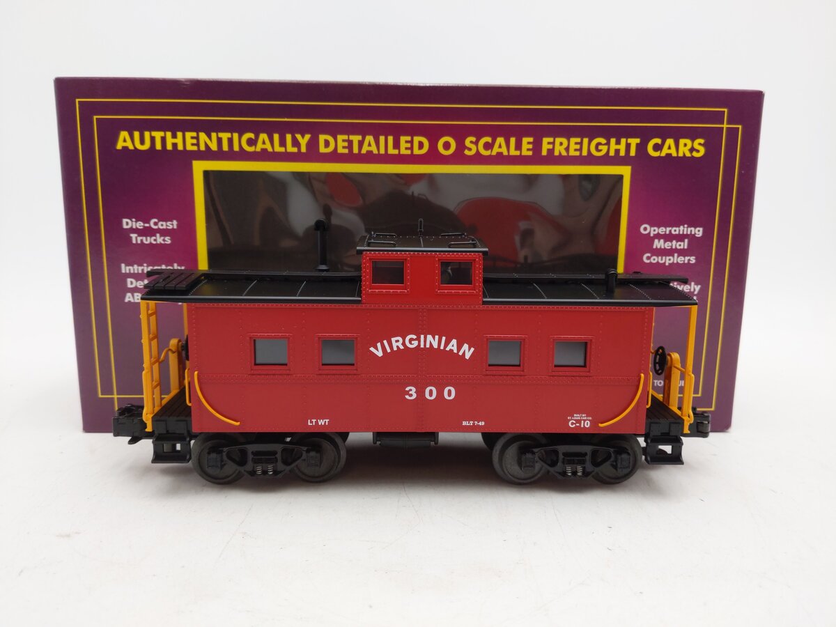 MTH 20-91104 O Gauge Virginian Center Cupola Steel Caboose #300 EX/Box