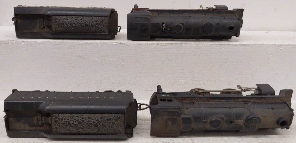 Lionel  Vintage O Postwar Steam Locomotives & Tender [4] #249 #246 EX